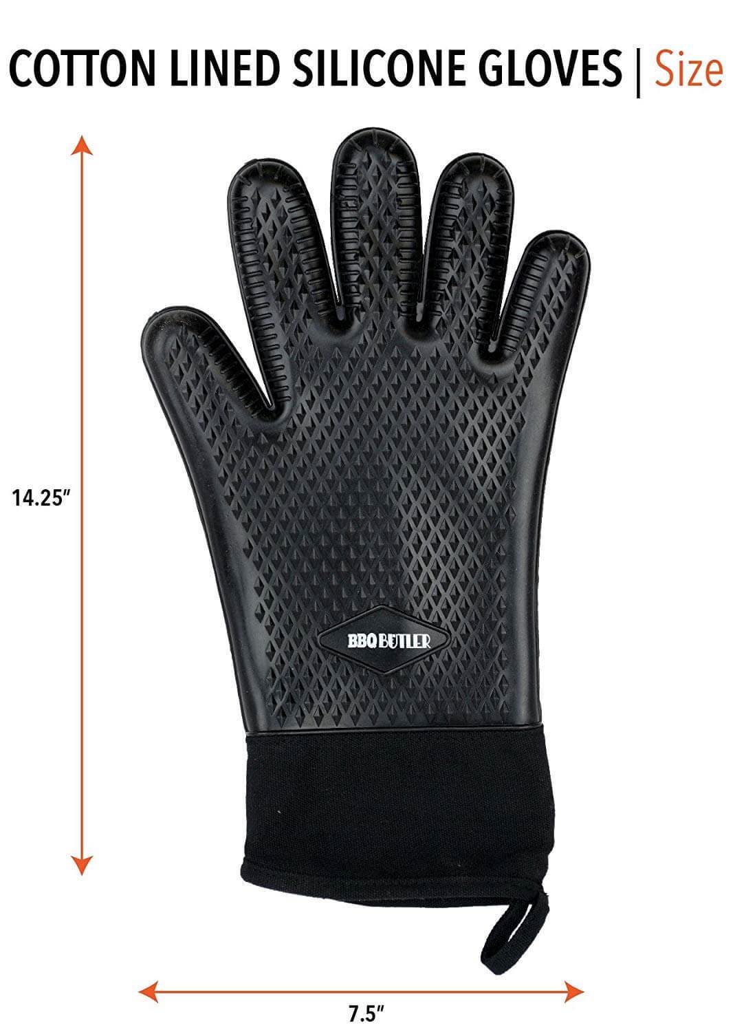 BBQ Butler Cotton Silicone Gloves - Thumbnail 3